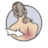 Lumbago (lower back pain), 
    Dorsalgia (chronic back pain)